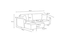 Mane Hoekbank Rechts, Bruin