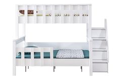 Deluxe Stapelbed, 90x200 cm, Wit