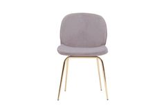 Olivia Dining Chair, Steel Grey & Gold