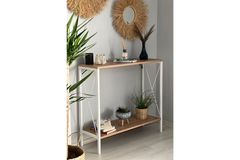 Stally Consoletafel, Pijnboom & Wit