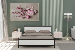 Star Bedframe, 160x200 cm, Wit