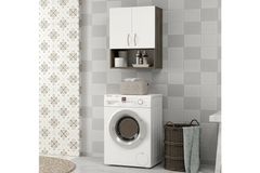 Voda Badkamermeubel, Walnoot en Wit