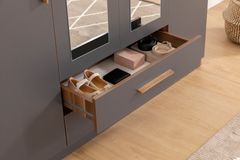 Washiba Spiegelkast met 4 Deuren en 2 Laden