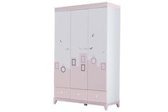 City Kledingkast met 3 Deuren, Roze