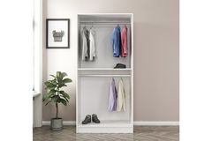 Medway Country Kledingkast met 2 Deuren, Wit