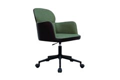 Roll Bureaustoel, Groen & Donkerbruin