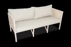 New York Outdoor Sofa Set, Large, Cream
