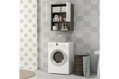 Voda Badkamermeubel, Walnoot en Wit