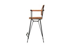 Poyraz Barstoel Met Arm, Bruin