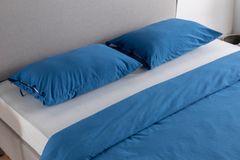 Luna Elara Duvet Cover Set, Double Size, Blue