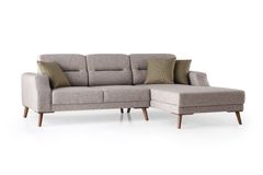 Anka Hoekbank Rechts, 250x170 cm, Lichtbruin