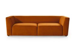 Ema Three Seater Sofa, Burnt Orange