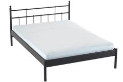 Lalas-S Metalen Bedframe, 120x200 cm, Zwart