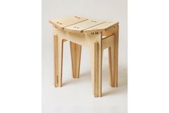 Tufetto Carry On Stool, Light Wood