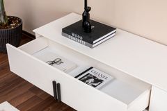 Line TV-Meubel, Wit & Zwart