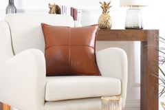 Dobsett Kussen, 40x40 cm, Bruin