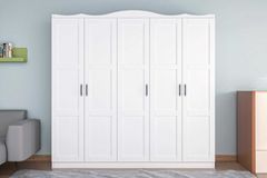 Desert 5 Door Wardrobe, White