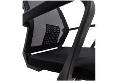 Mesh Bureaustoel met Metalen Poten, Zwart