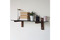 Neostyle Wall Shelf, Dark Wood