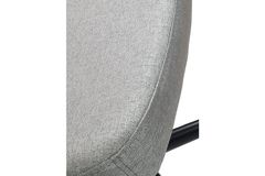 Mesh Bureaustoel, Metalen Poten, Grijs