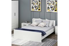 Medway King Bed, 150 x 200 cm, White