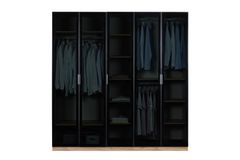 Ety Glazen Kledingkast met 5 Deuren