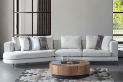 Monza Hoekbank Links, Wit