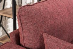 Bella Soft 2-Zitsbank, Bordeauxrood