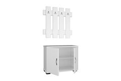 Traun Hanger en Schoenenkast, Wit
