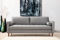 Rome Three Seater Sofa, Steel Grey