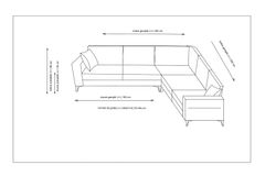 Kristal Hoekbank, Beige