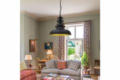 Bellezza Runa 1-Light Pendant, Black