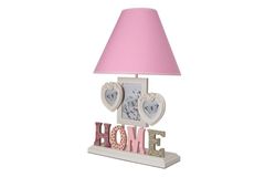 Misto Home Framed Table Lamp, Pink