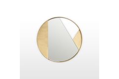 Freia Ronde Spiegel, Mat Goud, 02