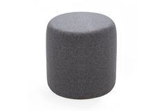 Hexa Ronde Poef, Grijs