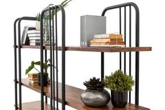 Boston Bookcase, 180 cm, Walnut