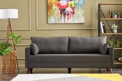 Bella Soft 3-Zitsbank, Antraciet