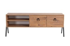 Yanke TV-Meubel met Rekken& Boekenrek, 150 cm, Pijnboom