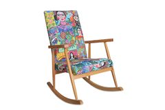 Asedia Trend Diego Schommelstoel, Kleurrijke & Natuurlijke Kleur