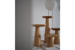 Tucas Home Mushroom Bijzettafel, 40 cm, Natuurlijke Kleur