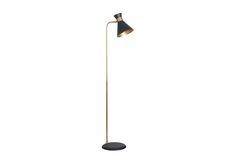 Omega Colourblock Floor Lamp, 170 cm, Black & Gold