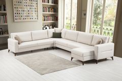 Kristal Hoekbank, Beige