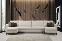 Kristal Hoekbank, Beige