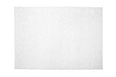Piave Plain Shaggy Rug, 120 x 120 cm, White