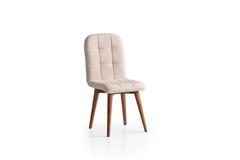 Etro Stoel, Beige en Walnoot