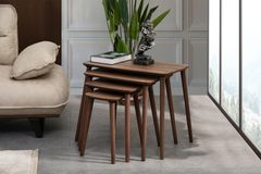 Luci Zettafels, 4 Stuks, Walnoot