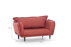 Futon Vino 2-Zitsbank, Grijs