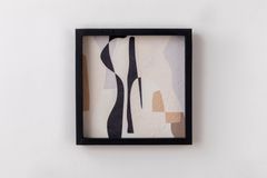 Rune Dubbele Travertijn Gestructureerde Tafel, 40x40 cm