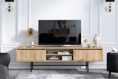 Freya Wide TV Unit, Light Wood | Vivense London