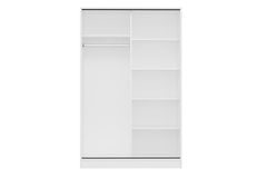 Medway Tideway Kledingkast met Schuifdeuren, 210 cm, Zwart en Wit